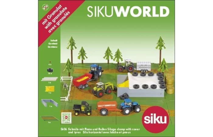 Siku Sleufsilo Met Afdekzeil En Banden 3 Siku Sleufsilo Met Afdekzeil En Banden