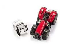 Siku 1844 Massey Ferguson Met Aanhangwagen -Chique Speelgoed Winkel 124