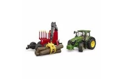 Bruder 3154 John Deere 7R 350 Met Aanhanger En 4 Boomstammen -Chique Speelgoed Winkel 348 3154 4