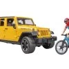 Bruder 2543 Jeep Wrangler Rubicon Unlimited Met Mountainbike En Fietser -Chique Speelgoed Winkel 5283f425942e0386562afca462280f71995ae7ed76d8c727dc690ad837ca52cb