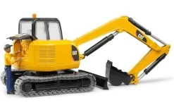 Bruder 2466 CAT Minibagger Met Speelfiguur -Chique Speelgoed Winkel 57a2e0bcfff7120751311448e09521df942d57d42fe33a0efd03f7eecc3d3121