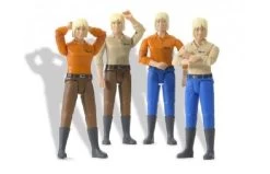 Bruder Vrouw 60401 Met Blond Haar En Laarzen