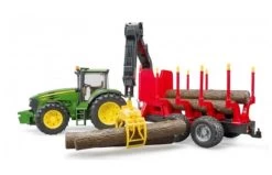 Bruder 3054 John Deere 7930 Met Bomentrailer En 4 Boomstammen -Chique Speelgoed Winkel 662c5fd6f9d0fcd3cee39ee9fca869f857aef79f20511cd8843795706c357a9b