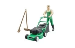 Bruder 62103 Tuinman Met Grasmaaier En Accessoires