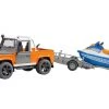 Bruder 2599 Land Rover Defender Pick Up, Trailer, Jetski En Bestuurder -Chique Speelgoed Winkel 87977a0078c02f125c47e200ba43833e840186ca247e5141ce3551903624d5d2