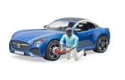 Bruder 3481 Roadster Met Chauffeur 11 Bruder 3481 Roadster Met Chauffeur -Chique Speelgoed Winkel auto blauw 2