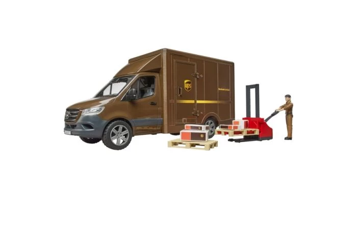 Bruder 2678 MB Sprinter UPS Met Chauffeur En Toebehoren 3 Bruder 2678 MB Sprinter UPS Met Chauffeur En Toebehoren