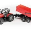 Bruder 2045 Massey Ferguson 7480 Met Trailer 1 Bruder 2045 Massey Ferguson 7480 Met Trailer -Chique Speelgoed Winkel boom