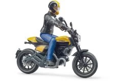 Bruder 63053 Scrambler Ducati Full Throttle Met Chauffeur -Chique Speelgoed Winkel bruder bworld ducati scrambler met rijder 63053 2