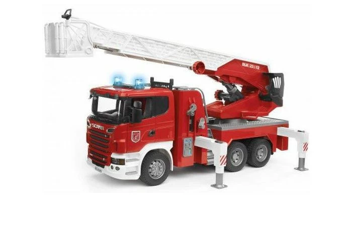 Bruder 3590 Scania R-Serie Brandweer Met Spuit En Sirene 4 Bruder 3590 Scania R-Serie Brandweer Met Spuit En Sirene - Afbeelding 2