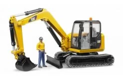 Bruder 2466 CAT Minibagger Met Speelfiguur -Chique Speelgoed Winkel e84600e9884bc705622fda219d065f5ad84ab0f96de459c9891a5a139bc55d9c