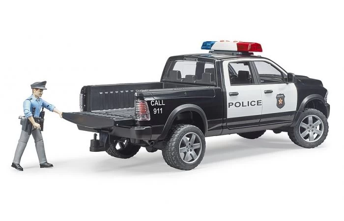 Bruder 2505 RAM 25 Politievoertuig Met Politieman 6 Bruder 2505 RAM 25 Politievoertuig Met Politieman - Afbeelding 4