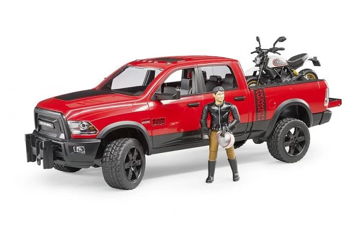 Bruder 2502 RAM 25 Power Wagon, Scrambler Ducati Desert Sled En Bestuurder 8 Bruder 2502 RAM 25 Power Wagon, Scrambler Ducati Desert Sled En Bestuurder - Afbeelding 6