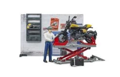 Bruder 62102 Motorfiets Service Scrambler Ducati Full Throttle -Chique Speelgoed Winkel roze