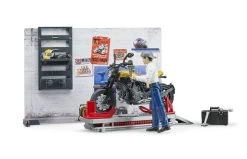 Bruder 62102 Motorfiets Service Scrambler Ducati Full Throttle -Chique Speelgoed Winkel roze 4