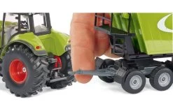 Siku 1949 Claas Met Voorlader, Dolly En Aanhanger -Chique Speelgoed Winkel tel 4