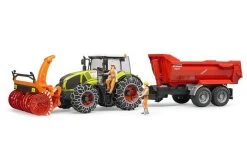 Bruder 3017 Claas Axion 95 Met Sneeuwkettingen En Sneeuwblazer -Chique Speelgoed Winkel trekker 5