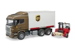 Bruder 3581 Scania R-Series UPS Met Vorkheftruck -Chique Speelgoed Winkel truck