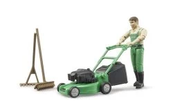Bruder 62103 Tuinman Met Grasmaaier En Accessoires -Chique Speelgoed Winkel tuin