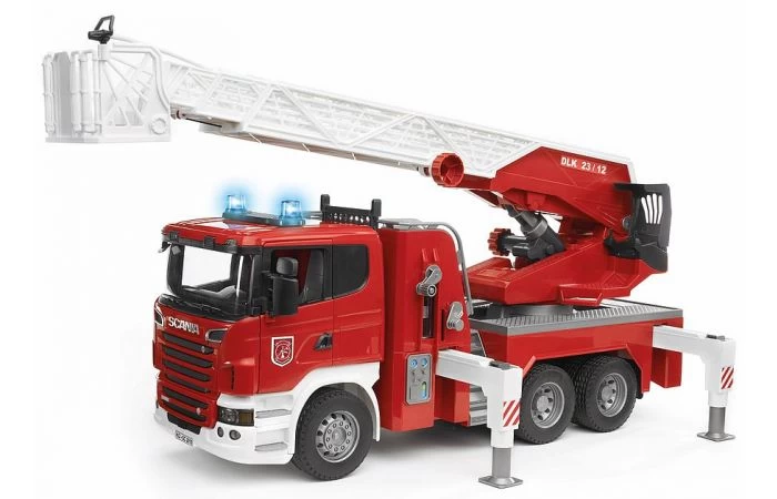 Bruder 3590 Scania R-Serie Brandweer Met Spuit En Sirene 10 Bruder 3590 Scania R-Serie Brandweer Met Spuit En Sirene - Afbeelding 8